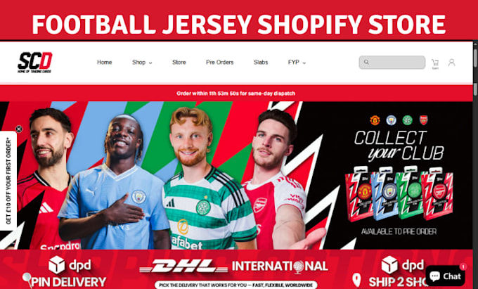 build sport wears website football jersey shopify store sport apparel website