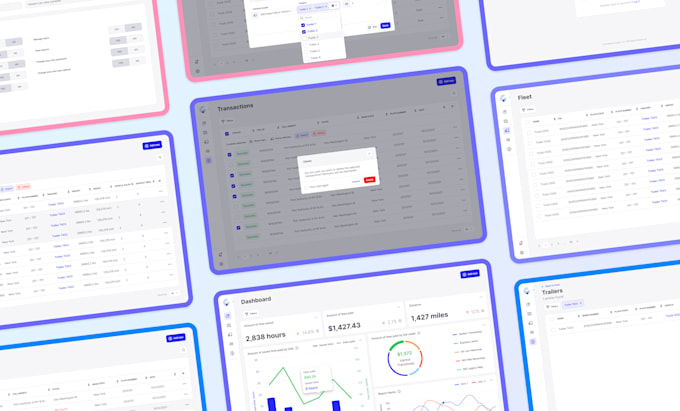 make ui ux design for saas, web app, dashboard in figma