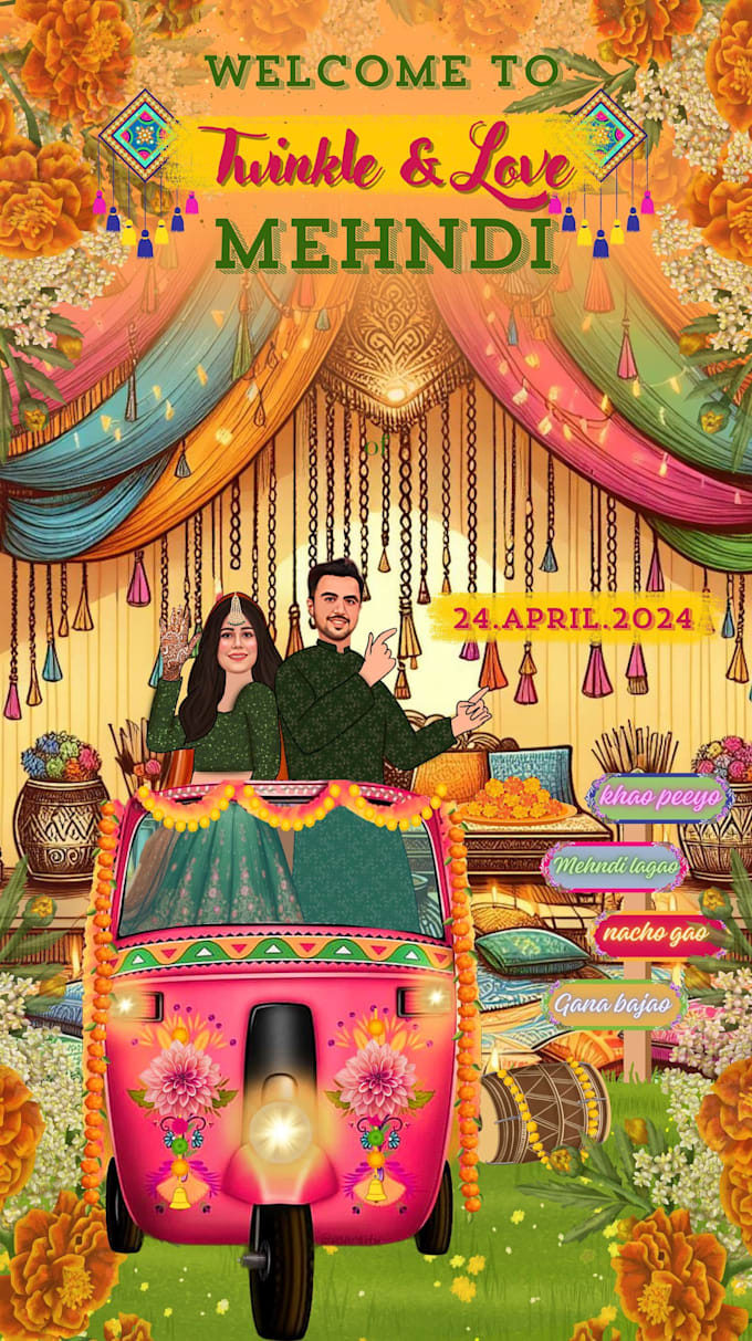 create indian wedding cards