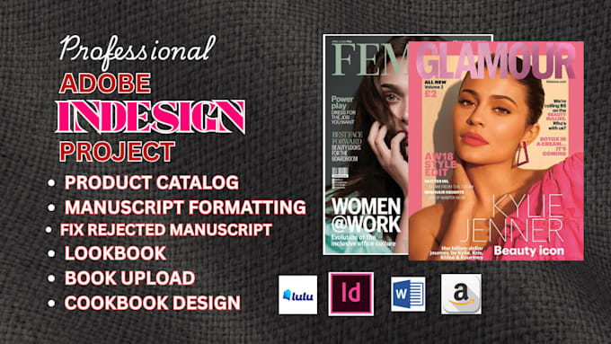 edit format fix adobe indesign project, magazine layout, indesign book, catalog