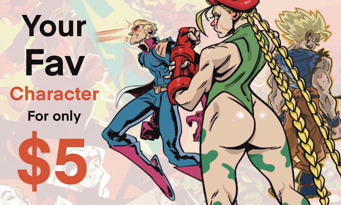 draw your favorite anime or cartoon character