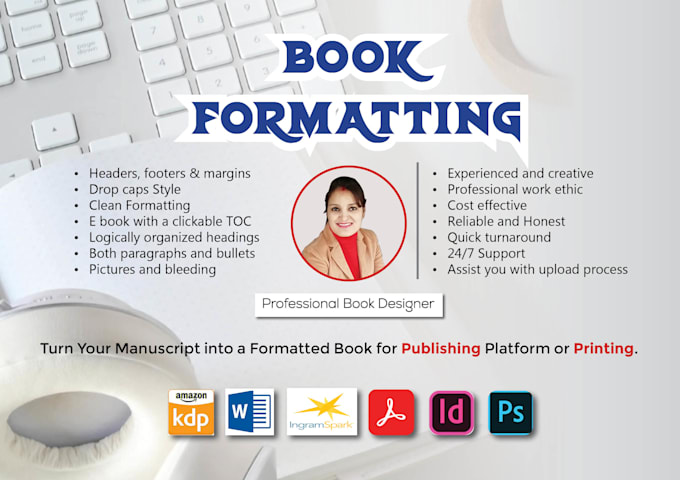 do book formatting and layout design for KDP paperback and kindle