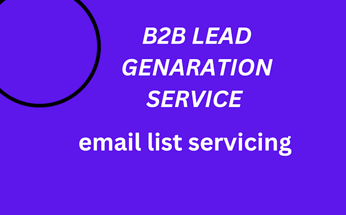 do b2b lead genaration linkdin lead and  email list etc