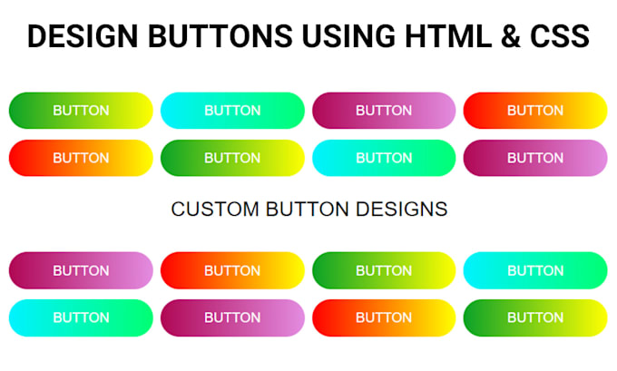 Create buttons using html and css by Burhanuddin102 | Fiverr