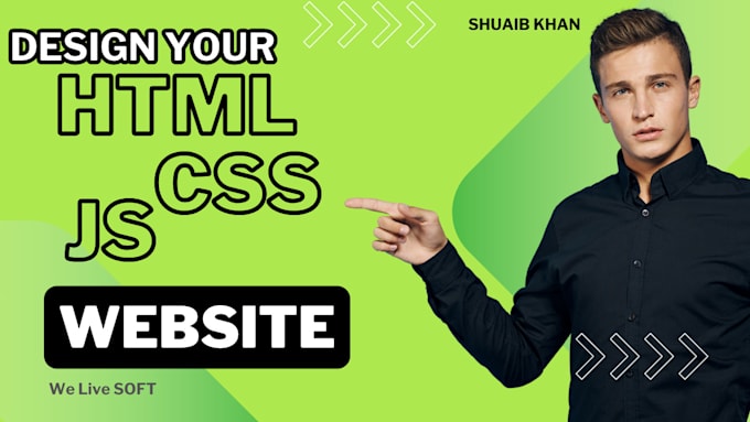 Create your front end website using html, css and javascript by Shuaib ...