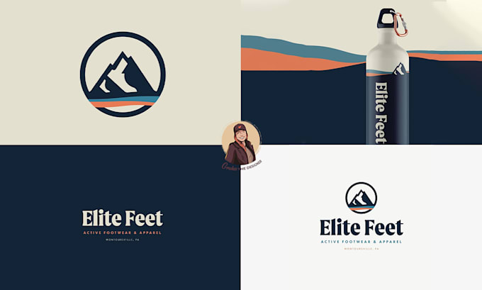 design creative minimalist logo creation and animation intro