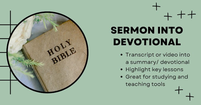 turn your sermon into a devotional