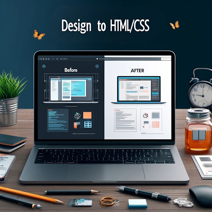 Convert sketches psd xd figma to responsive design html css by ...