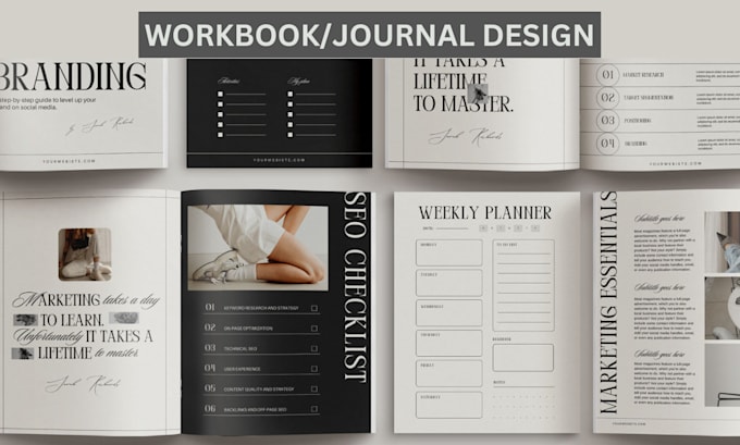 create workbook, worksheet or ebook design for business, course, and self help