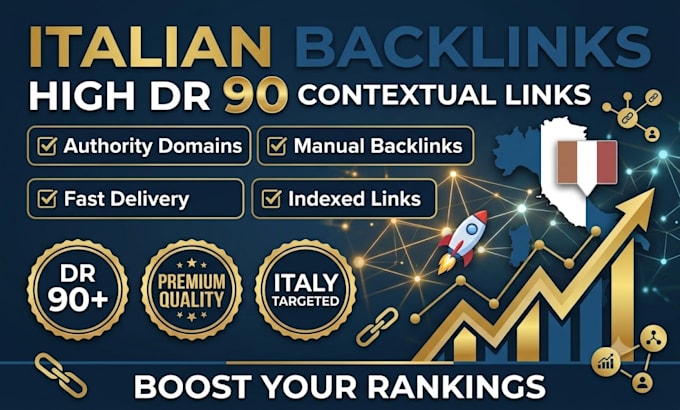 create high DR 90 italian contextual backlinks for SEO