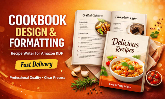 recipe cookbook writer canva cookbook design cookbook formatting for amazon kdp