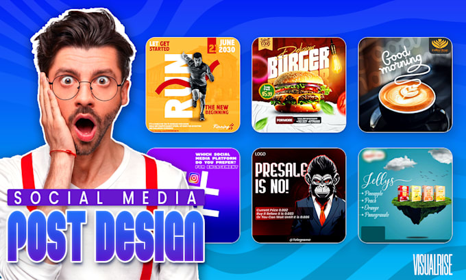 design grid style high quality social media graphics