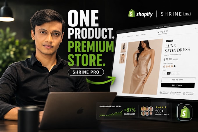 build a one product shopify store with shrine pro theme