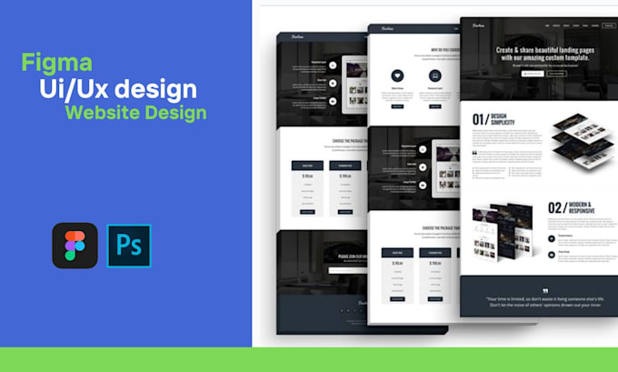 Do ui ux design for mobile app, website design and landing page in ...