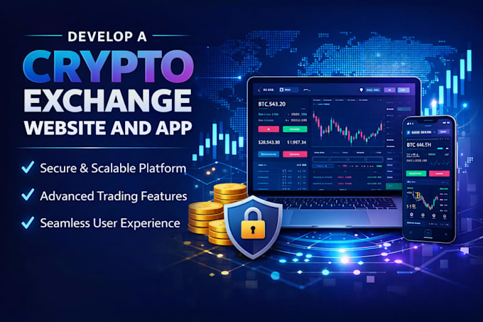 develop crypto exchange website and mobile apps