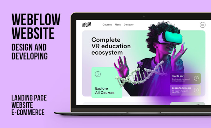design, build and maintain a custom webflow website
