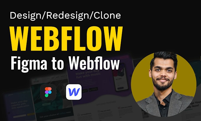 build custom webflow website, figma to webflow, landing page, webflow design