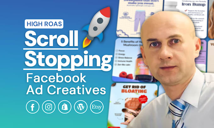 design high roas facebook static ad creatives