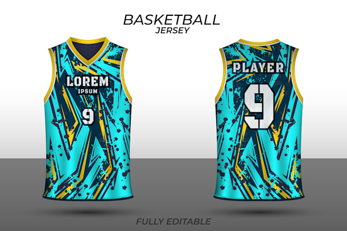all over print basketball custom jersey mockup artwork 2d 3d