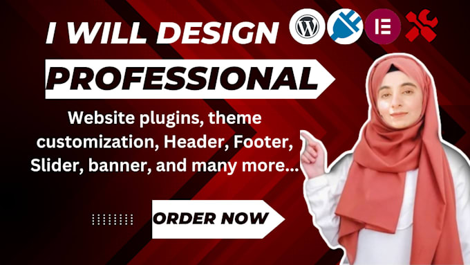 setup website plugin, theme customization, header, slider, or banner