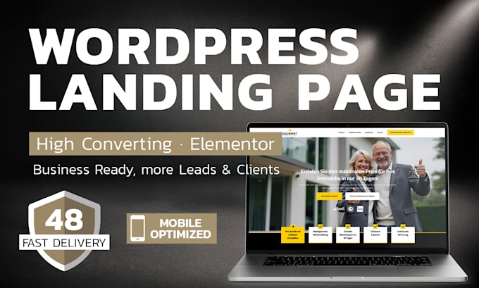 Build a high converting wordpress landing page with elementor by ...