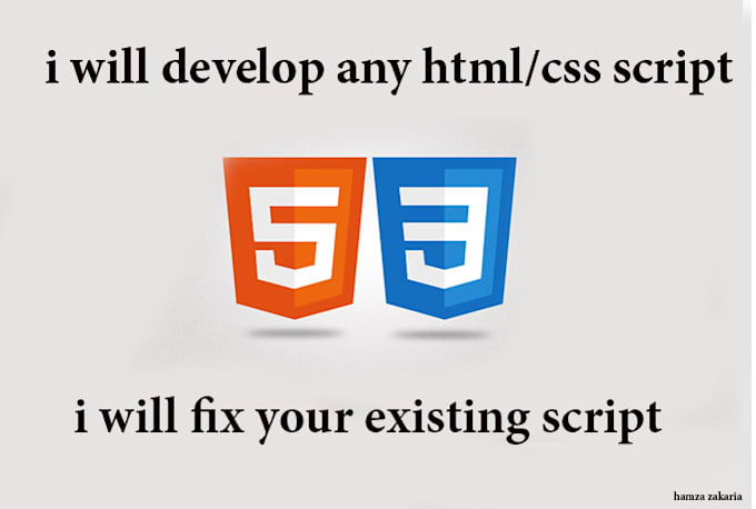 Develop any html , css code by Hamza03 | Fiverr