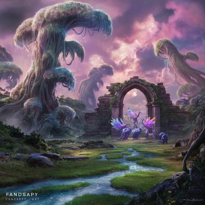 Concept Art Paysage Fantastique