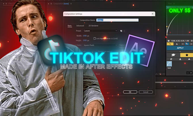 make you a tiktok edit using after effects