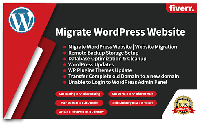 backup, move, migrate, transfer wordpress website in 1 day