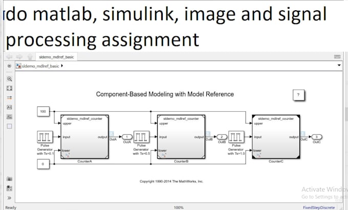 do matlab, simulink, image and signal processing assignment