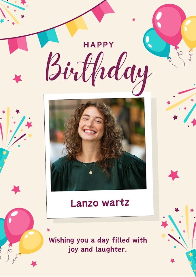 create eye catching birthday greetings card
