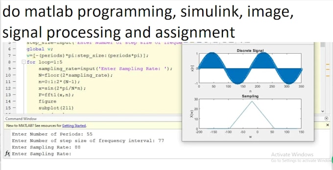 do matlab programming, simulink, image, signal processing and assignment
