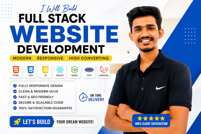 be your front end web developer using HTML,CSS, bootstrap and react js