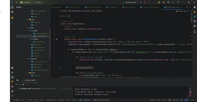 make you a custom minecraft plugin java