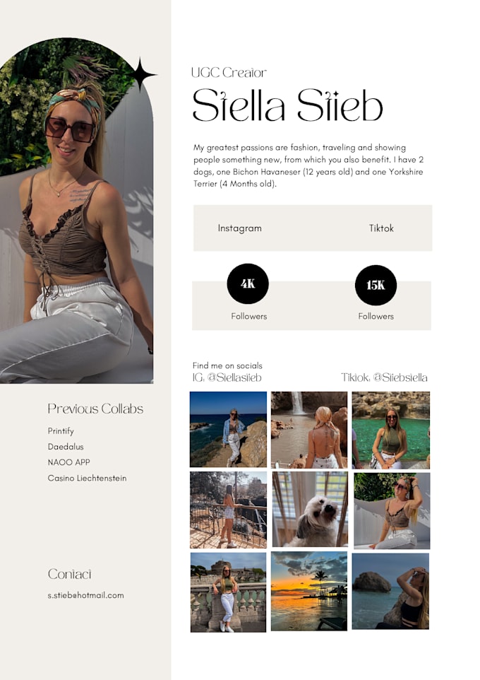 be your model and ugc content creator