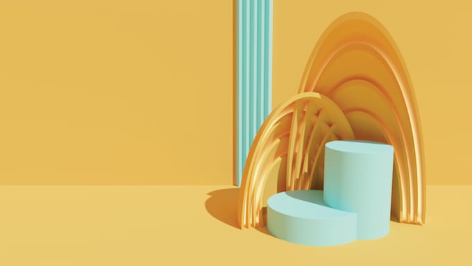 3d podium display for your products key visuals