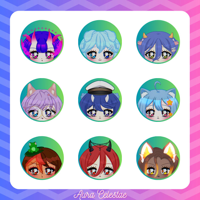 draw a custom cute chibi icon