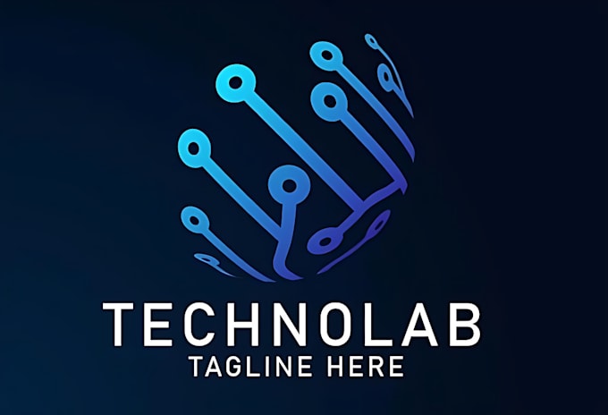 design modern technology, software, tech logo