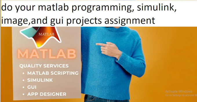 do  matlab programming, simulink, image,and gui projects assignment
