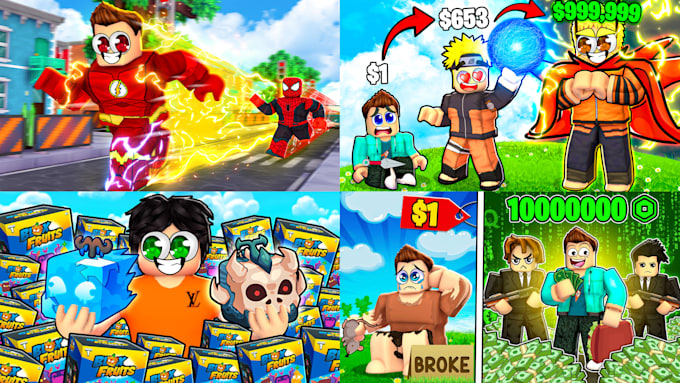 create professional roblox youtube thumbnail