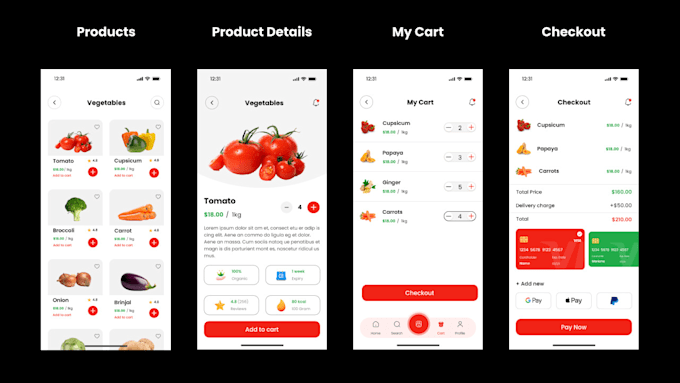 develop IOS and android applications