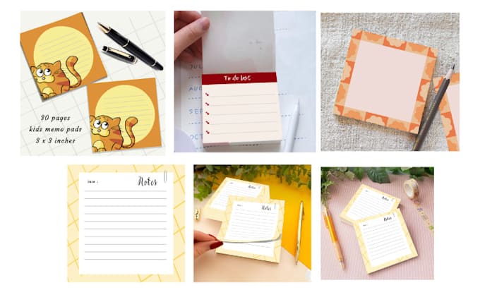 design cute  memo pad, notepad, sticky note, to do list , bookmarks