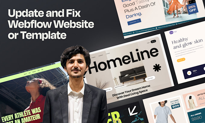 customize or edit webflow website content or template, transfer figma to webflow