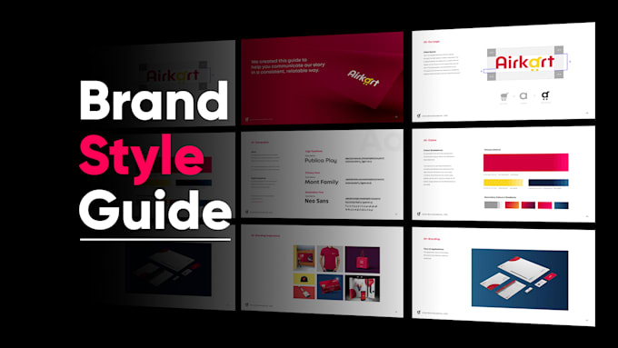 create brand guidelines, brand book, identity and guide