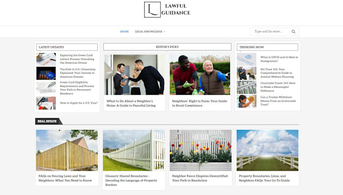 publish article on lawful guidance