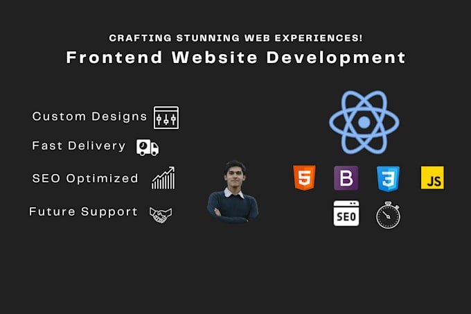 build the frontend of you web application using react