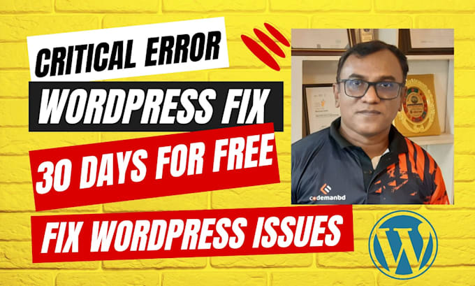 fix wordpress issues site critical errors clean malware asap