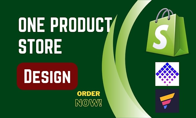create shopify one product store, dropshipping store or shopify store website