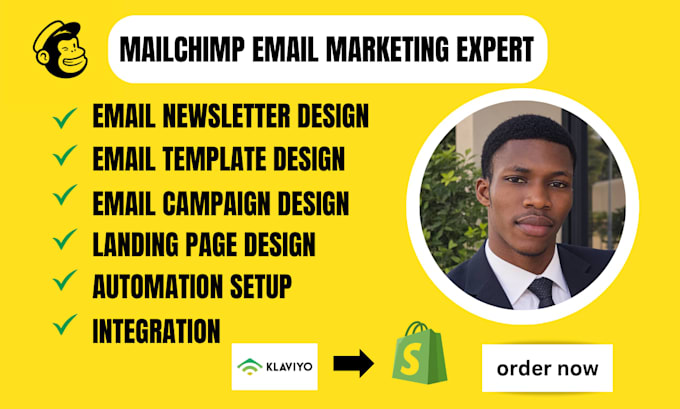 design mailchimp email marketing campaign newsletter template email automation