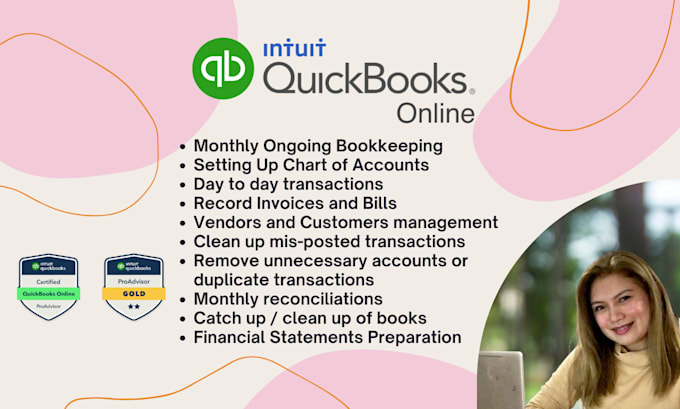 manage quickbooks online bookkeeping for real estate investors and service biz